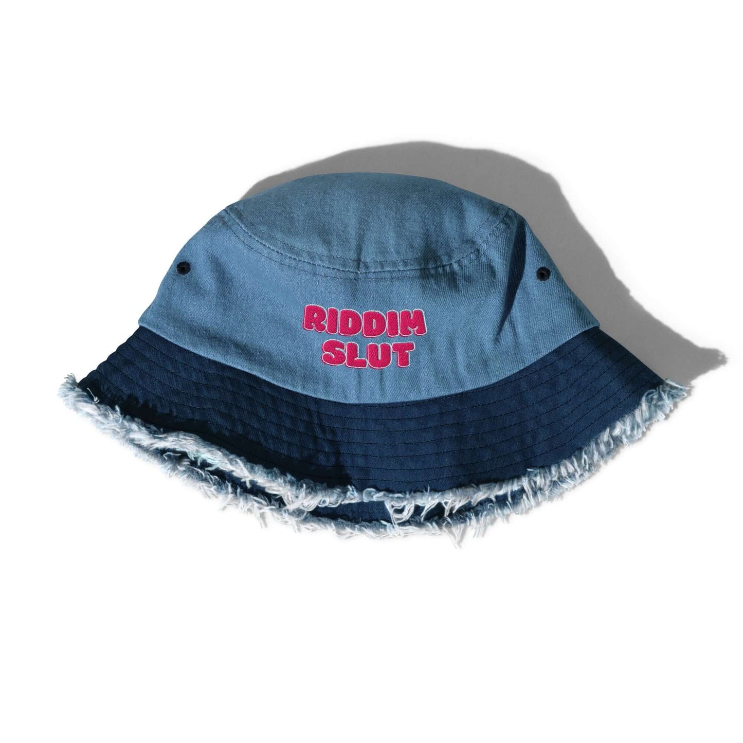 Riddim Slut - Distressed Bucket Hat - BERRR SHOP