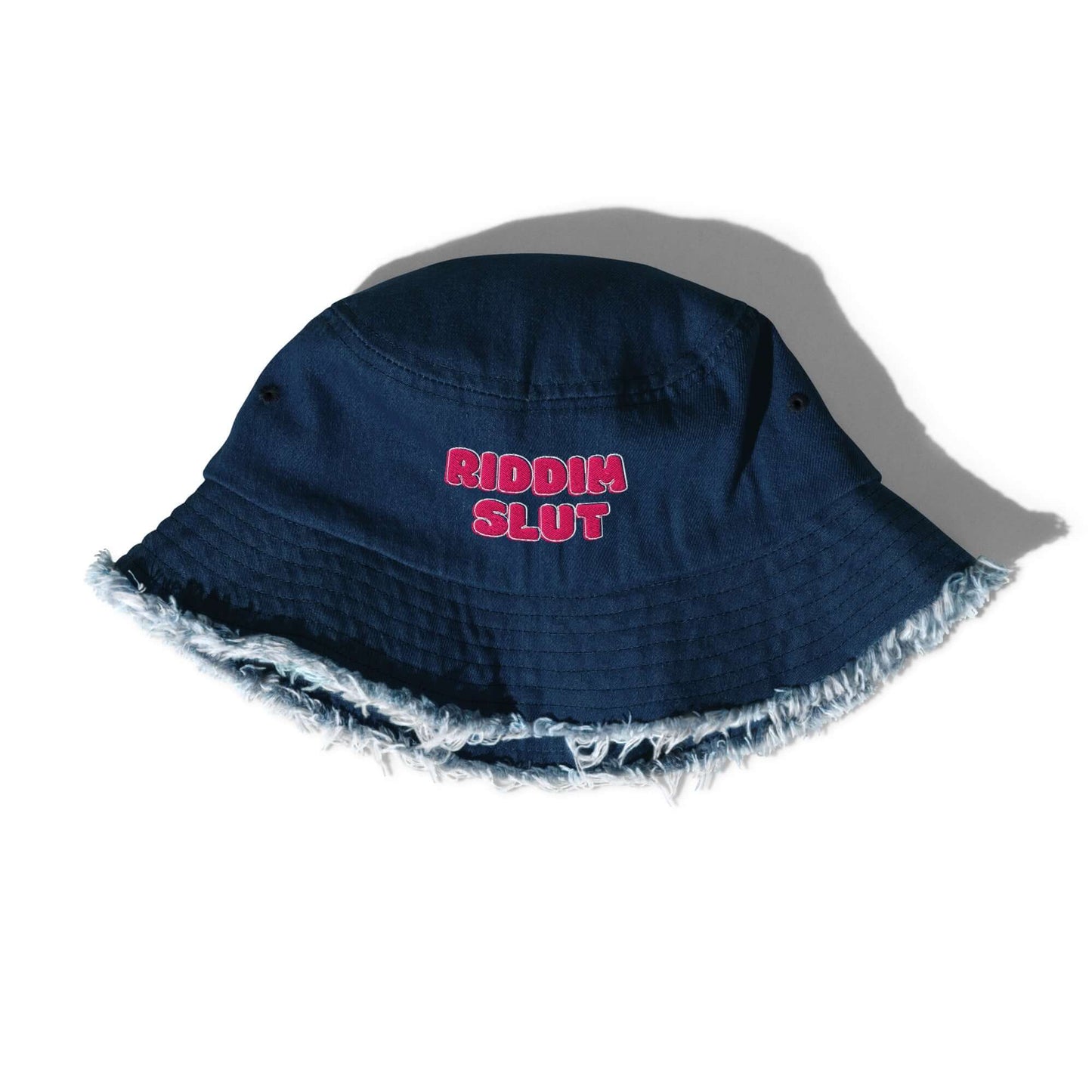 Riddim Slut - Distressed Bucket Hat - BERRR SHOP