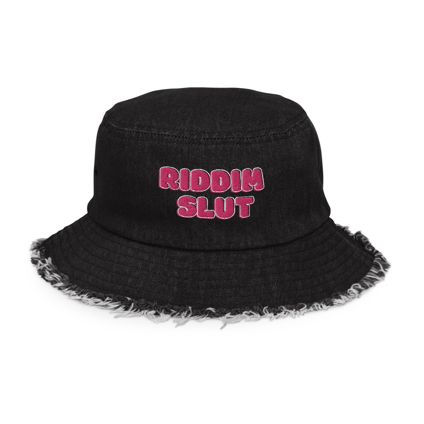 Riddim Slut - Distressed Bucket Hat