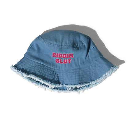 Riddim Slut - Distressed Bucket Hat