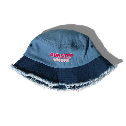 Dubstep Whore - Distressed Bucket Hat - BERRR SHOP
