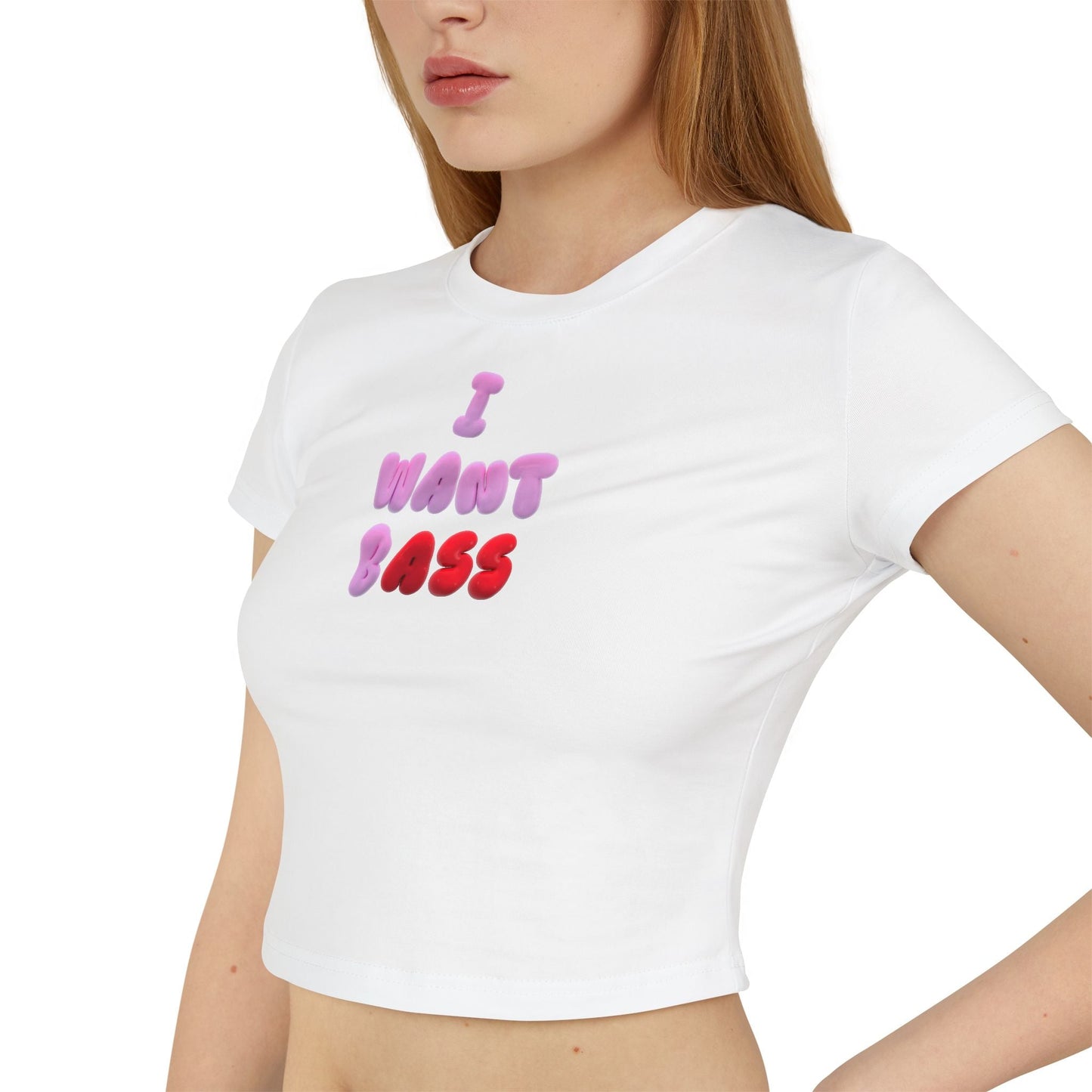 I Want Bass - Baby Tee - BERRR SHOP